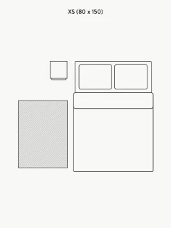 Flauschiger Hochflor-Teppich Jade mit erhabener Hoch-Tief-Struktur