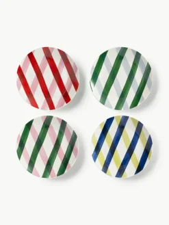 Frühstücksteller Bliss mit weihnachtlichem Design, 4er-Set