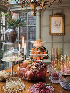 Frühstücksteller Jellies mit Strukturmuster, 4 Stück