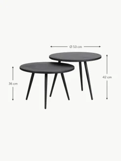 Garten-Beistelltische Suze, 2er-Set