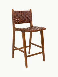Geflochtener Thekenstuhl Perugia aus Teakholz