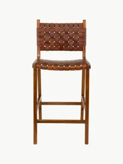 Geflochtener Thekenstuhl Perugia aus Teakholz