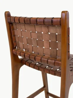 Geflochtener Thekenstuhl Perugia aus Teakholz