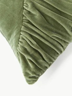 Gerafftes Samt-Kissen Vada