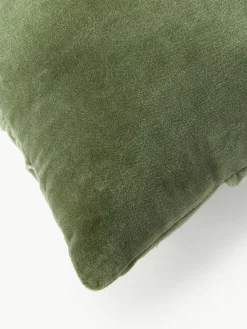 Gerafftes Samt-Kissen Vada