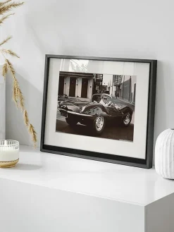 Gerahmte Fotografie Steve McQueen in his Jaguar