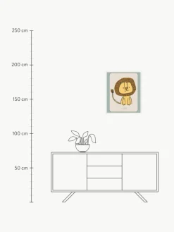 Gerahmter Digitaldruck Lion