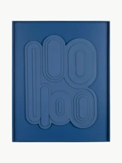 Gerahmtes Wandobjekt August mit Relief