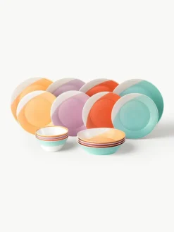 Geschirr-Set 1815 Brights aus Porzellan, 4 Personen (16-tlg.)