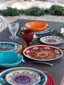 Geschirr-Set Shiraz aus Porzellan, 6 Personen (18-tlg.)