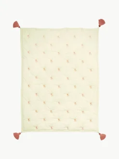 Gesteppte Kuscheldecke Bows aus Bio-Baumwolle