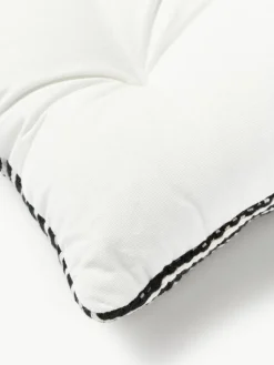 Gestreifte Baumwoll-Sitzkissen Silia, 2 Stück