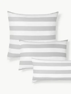 Gestreifter Baumwoll-Wendekopfkissenbezug Lorena