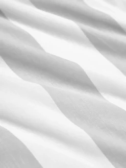 Gestreifter Baumwoll-Wendebettdeckenbezug Lorena