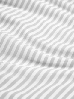 Gestreifter Baumwoll-Wendebettdeckenbezug Lorena