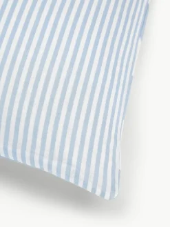 Gestreifter Baumwoll-Wendekopfkissenbezug Lorena
