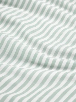 Gestreifter Baumwoll-Wendekopfkissenbezug Lorena