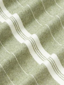 Gestreifter Flanell-Bettdeckenbezug Belinda