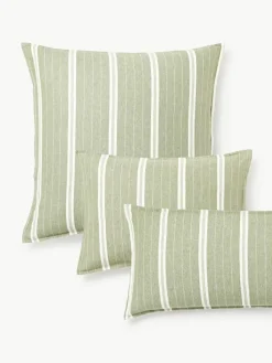 Gestreifter Flanell-Kopfkissenbezug Belinda