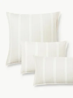 Gestreifter Flanell-Kopfkissenbezug Belinda