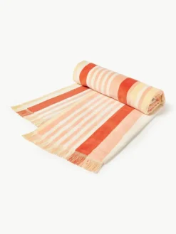 Gestreiftes Strandtuch Miri mit Fransenabschluss