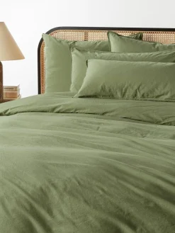 Gewaschener Baumwollperkal-Bettdeckenbezug Debbie