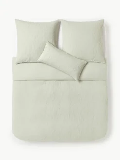 Gewaschener Baumwollperkal-Bettdeckenbezug Leonora