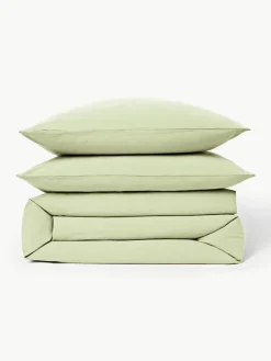 Gewaschener Baumwollperkal-Bettdeckenbezug Leonie