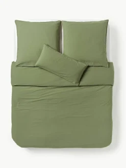 Gewaschener Baumwollperkal-Bettdeckenbezug Debbie