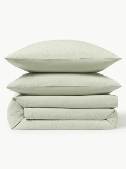 Gewaschener Baumwollperkal-Bettdeckenbezug Leonora