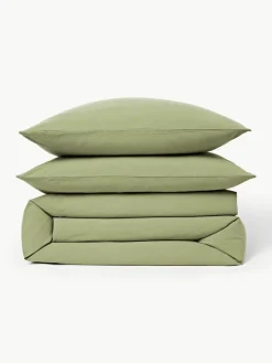 Gewaschener Baumwollperkal-Bettdeckenbezug Leonie