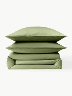 Gewaschener Baumwollperkal-Bettdeckenbezug Debbie