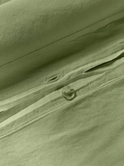 Gewaschener Baumwollperkal-Bettdeckenbezug Debbie