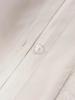 Gewaschener Baumwollperkal-Kopfkissenbezug Louane mit Rüschen