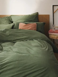 Gewaschener Baumwollperkal-Bettdeckenbezug Debbie