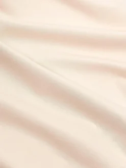 Gewaschenes Baumwollperkal-Betttuch Louane mit Rüschen