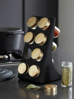 Gewürzregal Master Class mit Gewürzdosen, 9er-Set