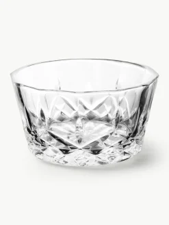 Glas-Dipschälchen Harvey mit Kristallrelief, 4 Stück