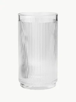 Glas-Flaschenkühler Pilastro mit Rillenrelief