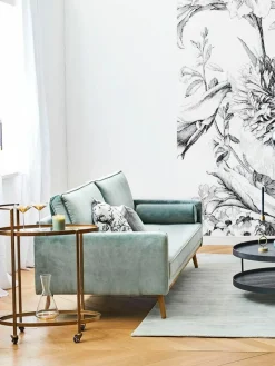 Glas-Servierwagen Push Antic