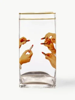 Glas-Vase Lipsticks, H 30 cm