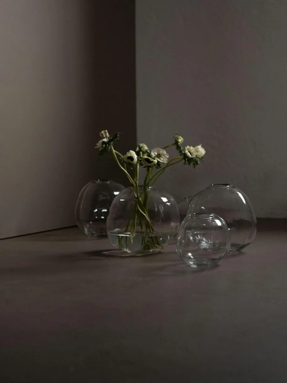 Glas-Vase Pebble, H 20 cm