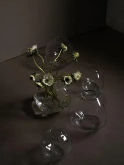 Glas-Vase Pebble, H 20 cm