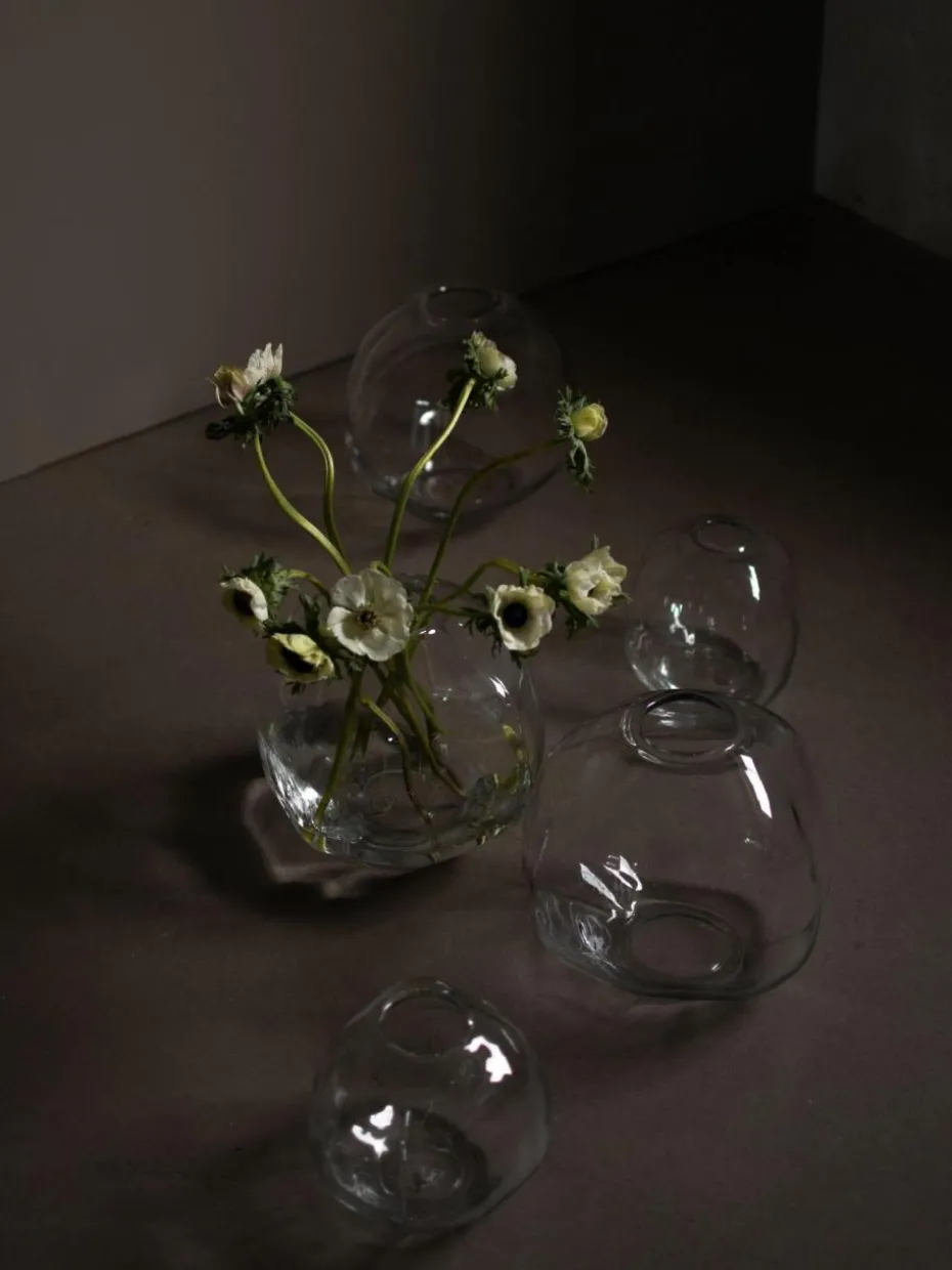 Glas-Vase Pebble, H 20 cm