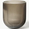 Glas-Vase Simple Stripe, H 18 cm