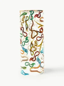Glas-Vase Snakes, H 50 cm