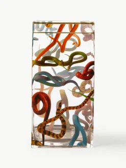 Glas-Vase Snakes, H 30 cm