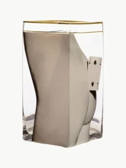 Glas-Vase Two Of Spades, H 30 cm