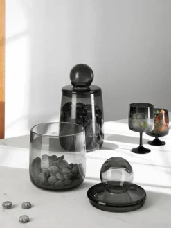 Glas-Vorratsbehälter Kedi, H 26 cm