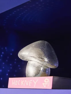 Glitzerndes Deko-Objekt Disco Mushroom